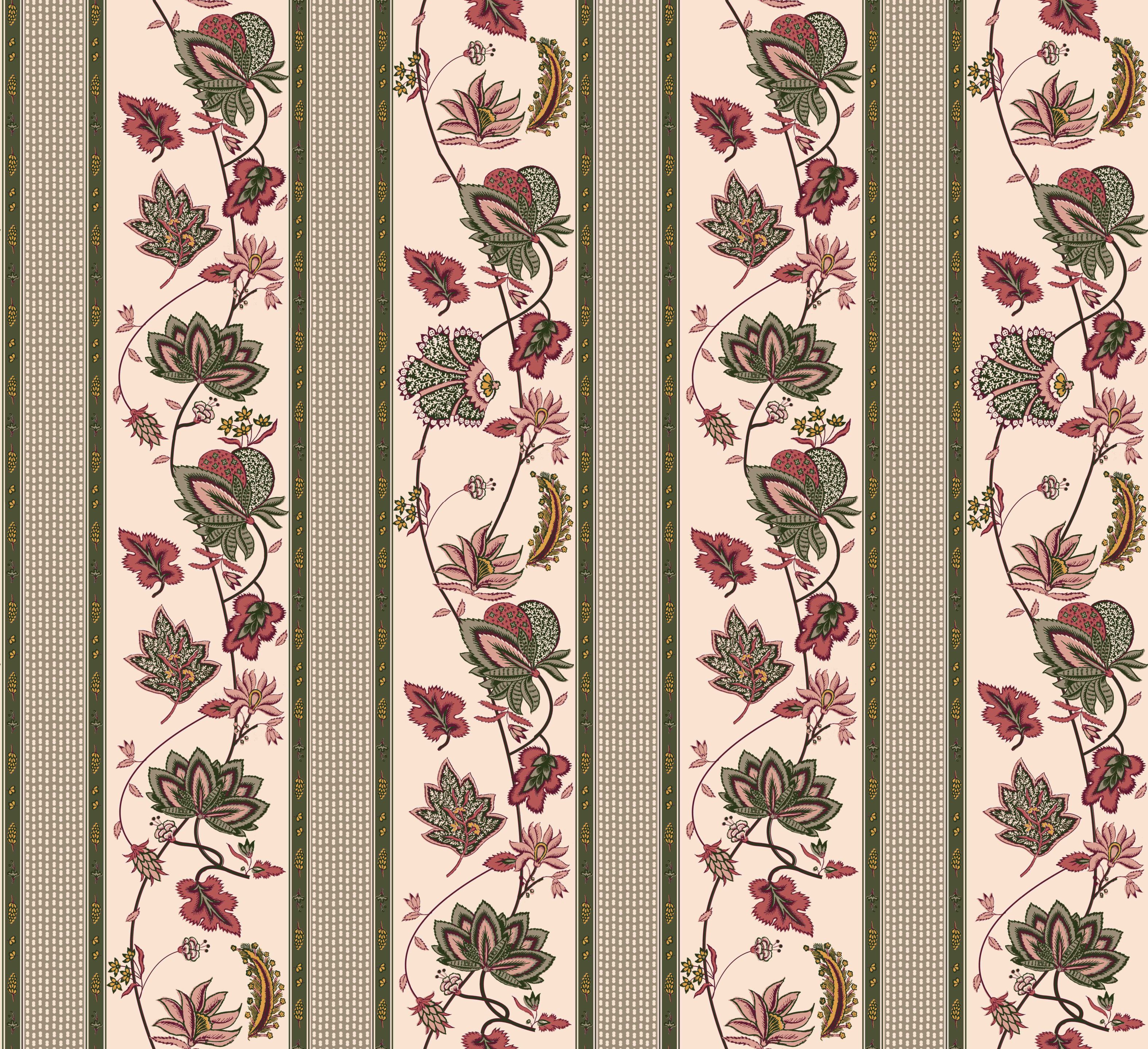 Цветочные узоры нетканые обои LELIEVRE Quenin-Belle Époque ARCH-00044249 - Вид №3