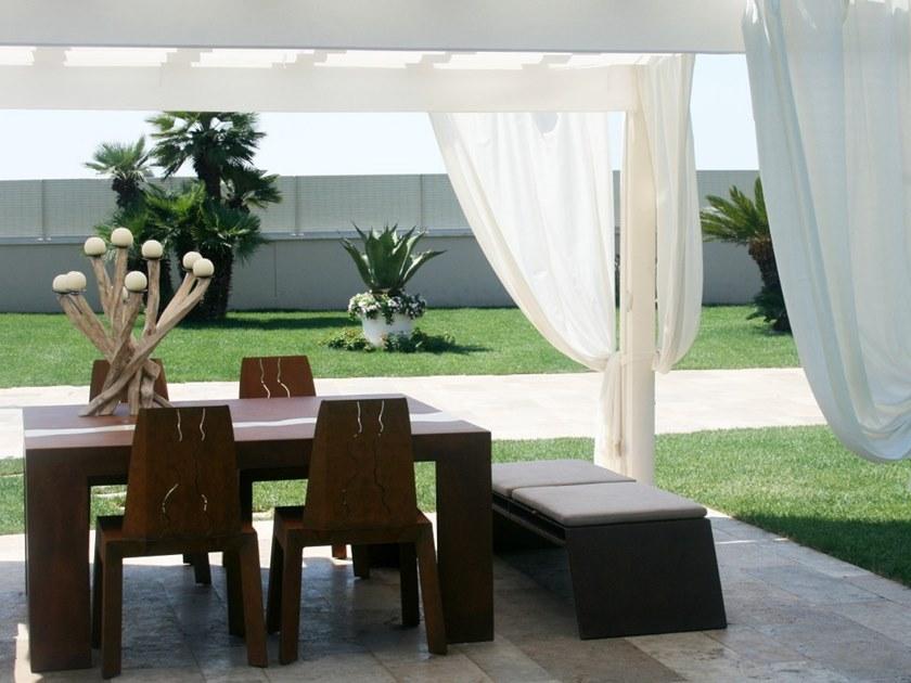 TrackDesign Квадратный садовый стол из стали Corten ™  Tt0637000  - Вид №3