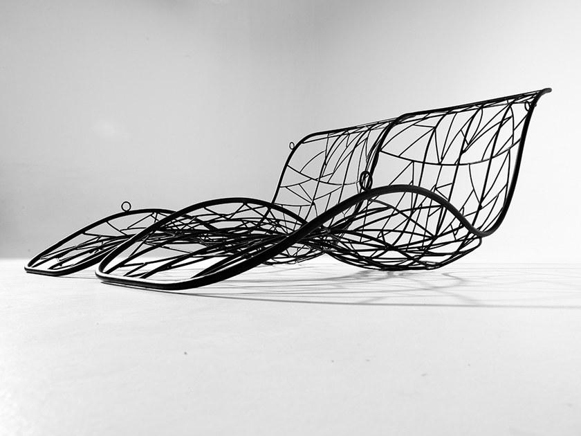 Studio Stirling 2-местное подвесное сиденье из стали с порошковым покрытием Recliner sun-id-1381838 - Вид №1