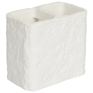 Стакан для зубных щёток Vidage Агра белый с разделителями 89380402