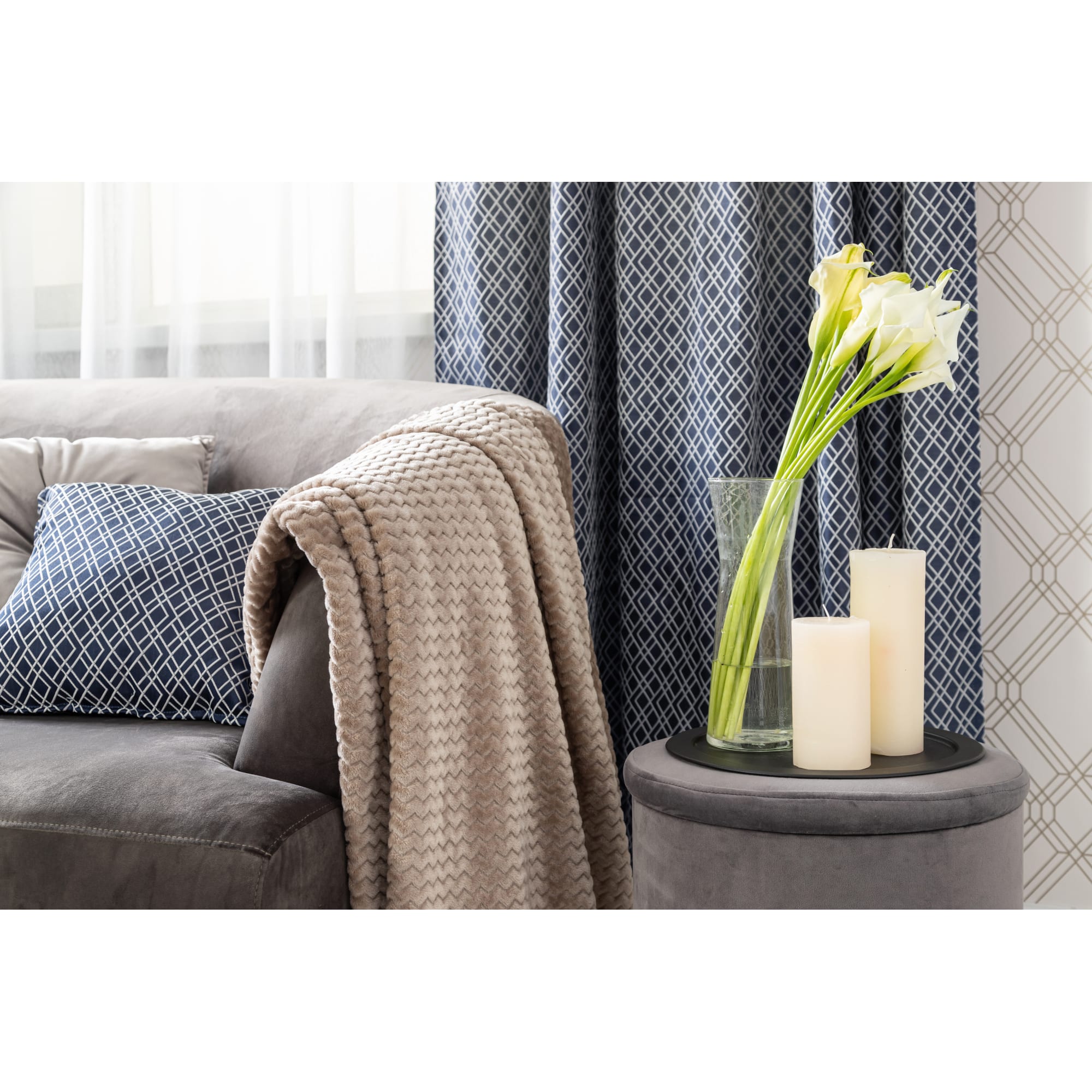 82018418 Свеча-столбик «Рустик», 7х13 см, цвет бежевый Santreyd  - Вид №4