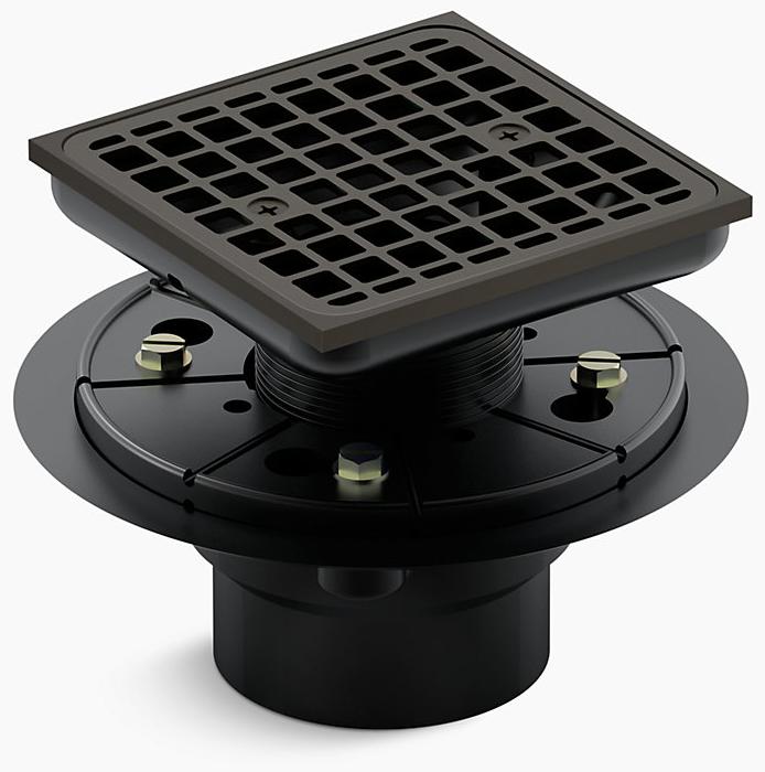 KOHLER Водоотводящий желоб ClearFlo  Square, облицованный плиткой K-9136-2BZ 