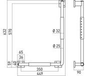 Emco Bad Эргономичная фиксированная металлическая ручка для ванной комнаты System2 sun-id-1494596 - Вид №12