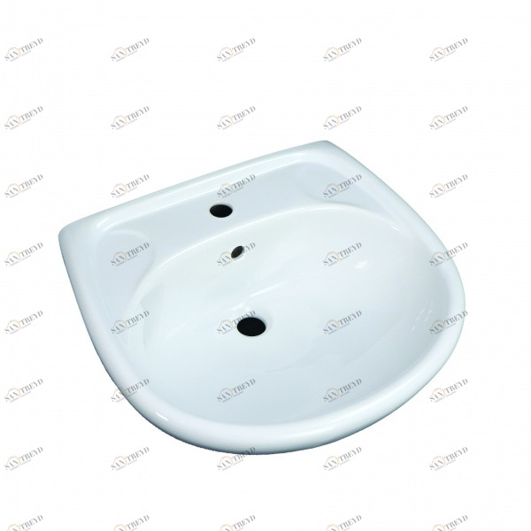 1015125 Подвесная раковина настенная круглая Лобненский Стройфарфор  белая 