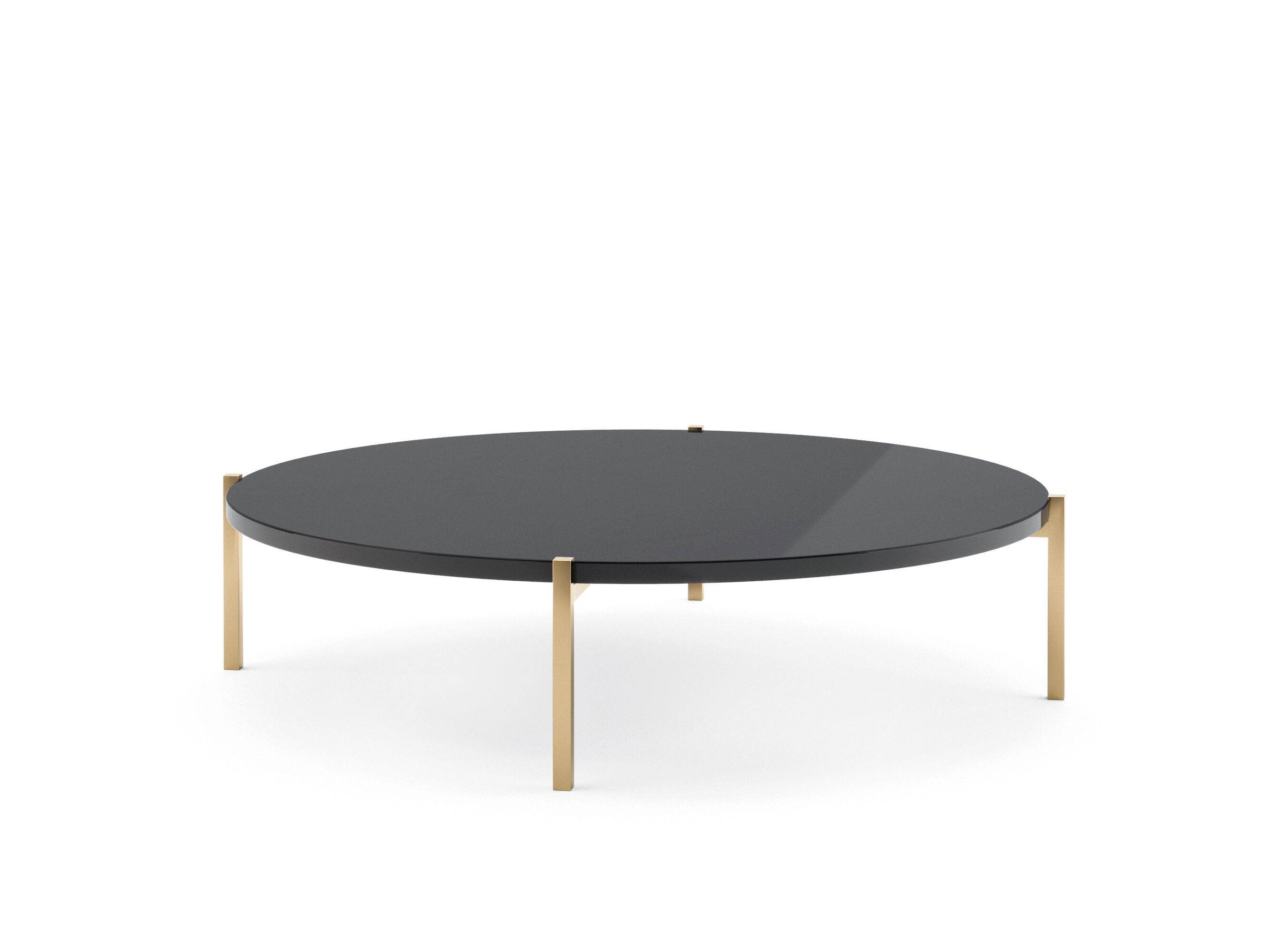 Круглый журнальный столик из нержавеющей стали и дерева PRADDY Miller ARCH-00051875 - Вид №1