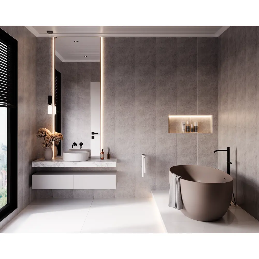 VENTA Стеновая панель «Монако» серый камень — стильная отделка для влажных помещений 89410465 STLM-1577996 - Вид №2