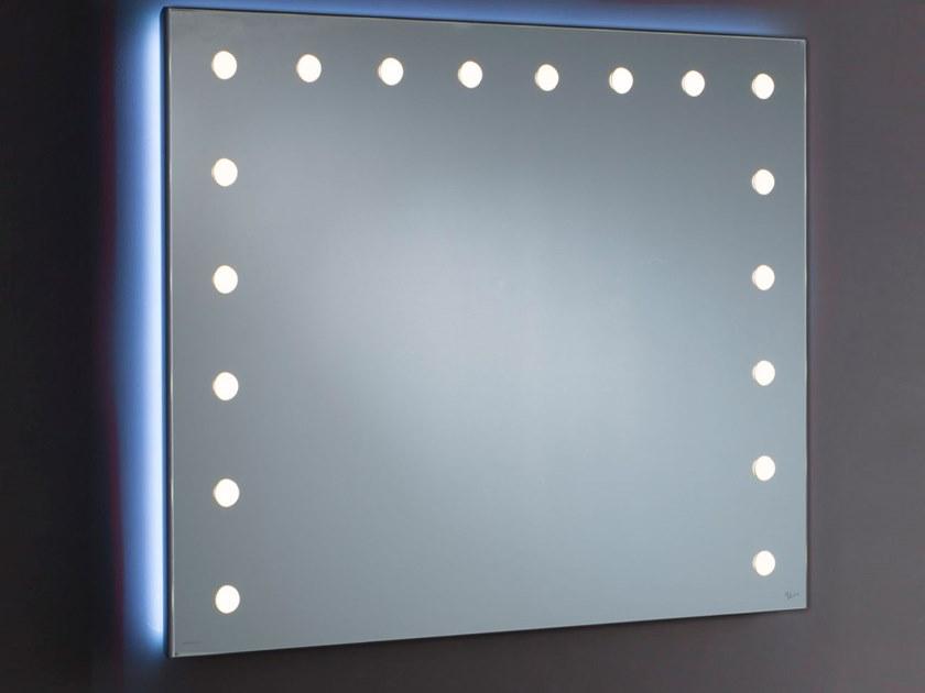 UNICA by Cantoni Прямоугольное настенное зеркало в современном стиле из анодированного алюминия со встроенной подсветкой Mh sun-id-1461470 - Вид №2