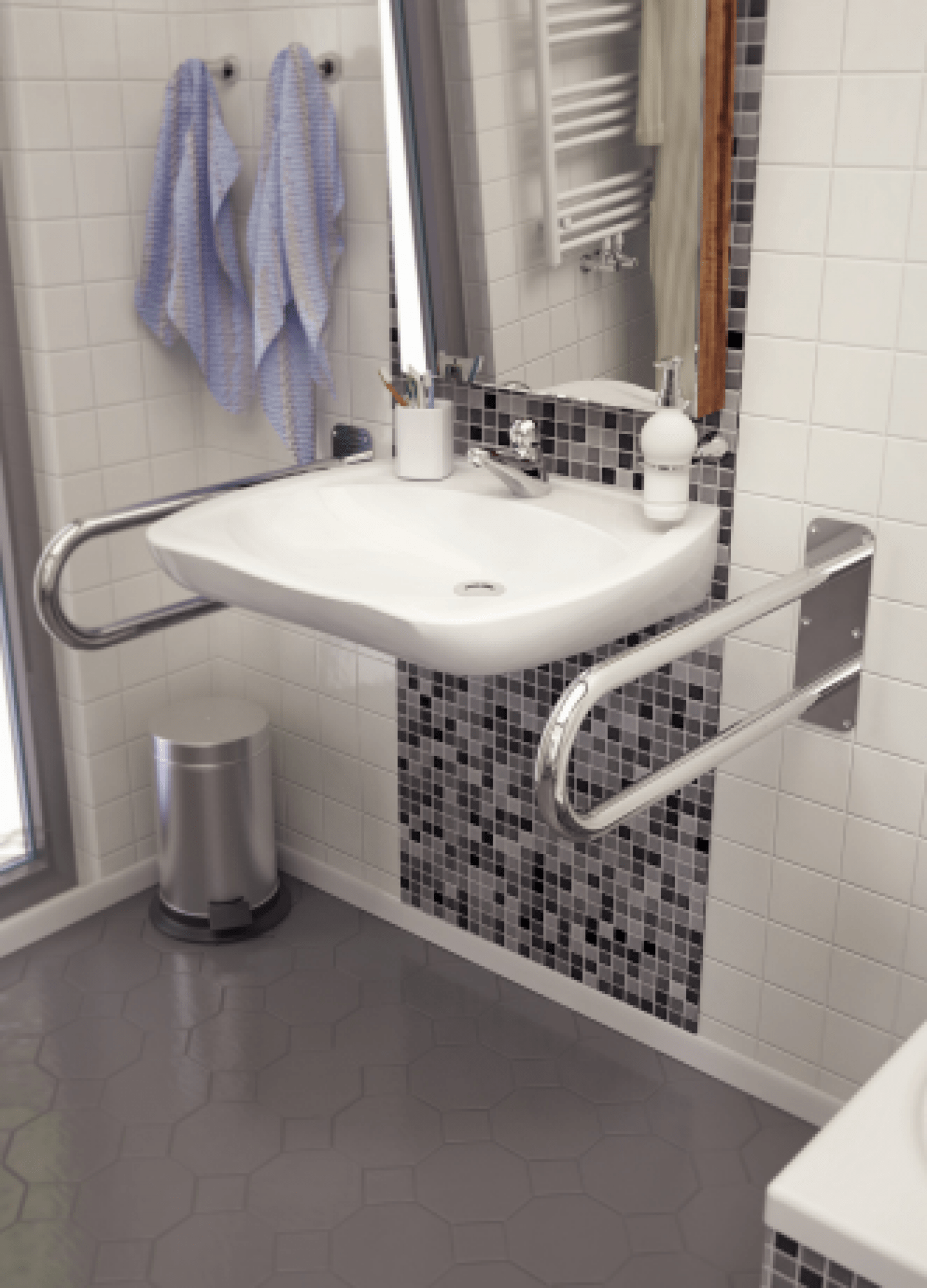 Сантехнические аксессуары WBUSX005 Hастенная ручка Terma ∅32  - Вид №8