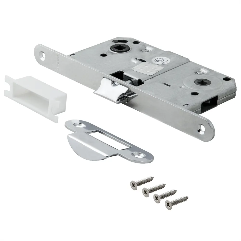 Защёлка дверная Apecs 5300-WC, 131х73 мм, сталь, цвет хром STLM-2044660 - Вид №1