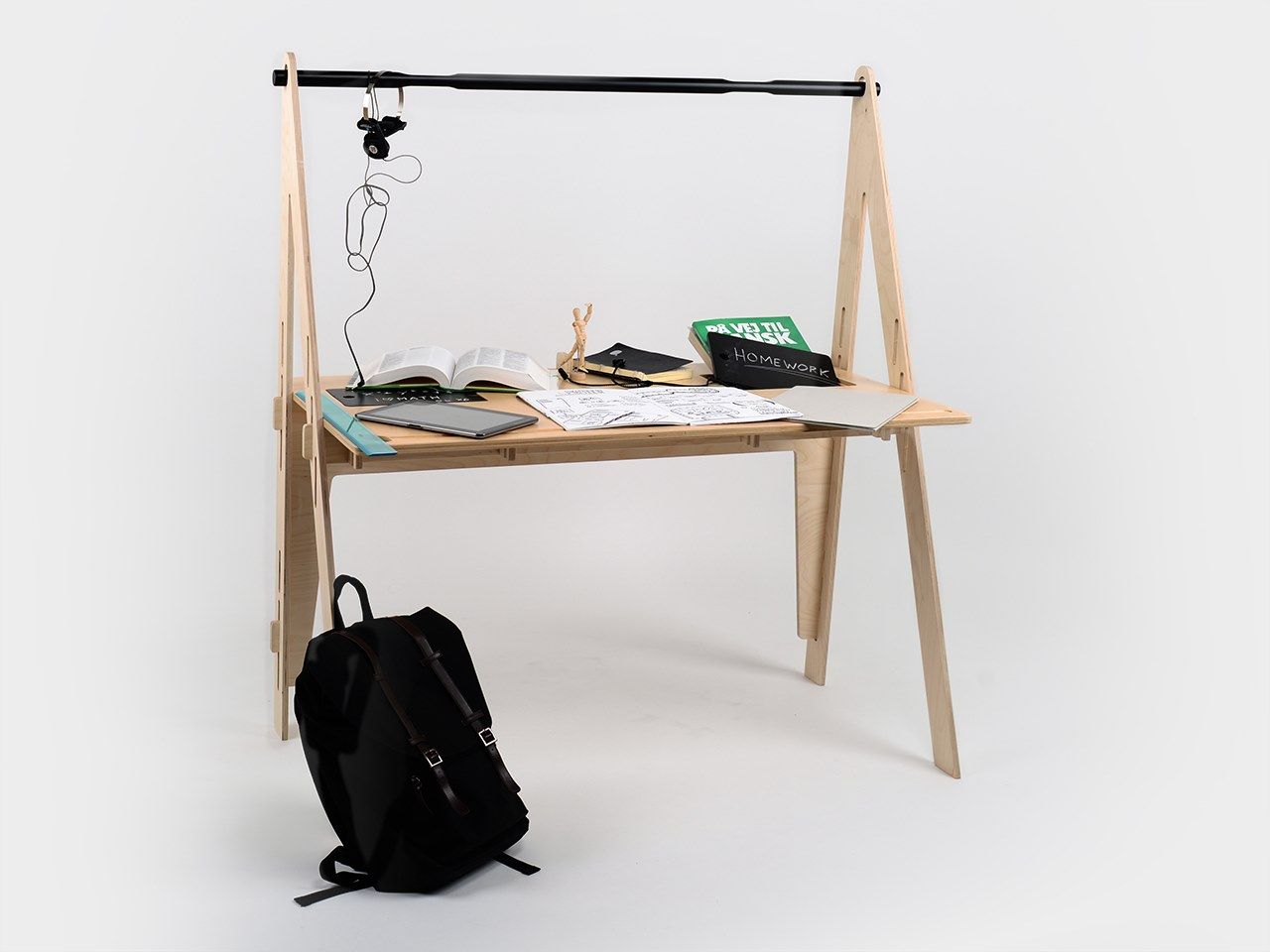 Прямоугольный стол с регулируемой высотой из березы Esposit ForKids ARCH-00126014 - Вид №1
