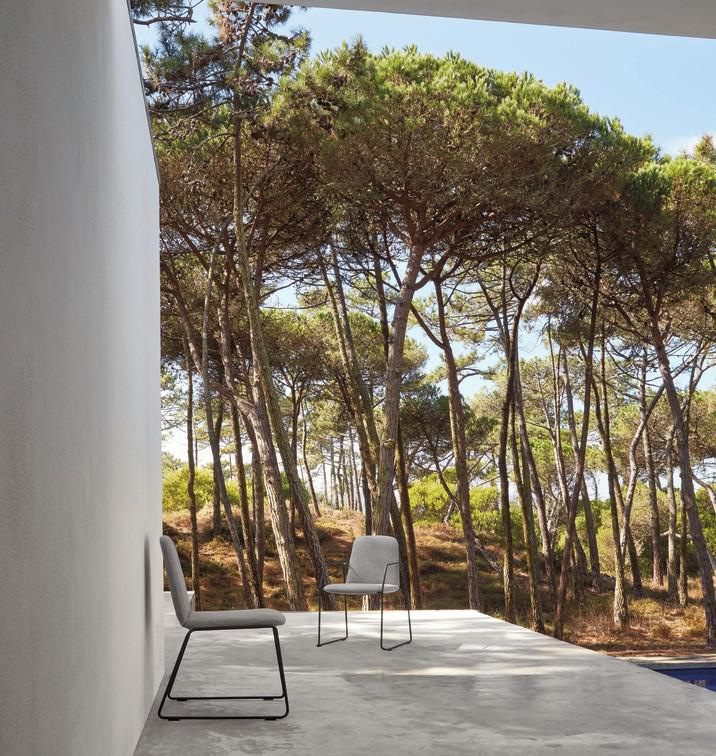 Обеденный стул лава лотос воробей Manutti Loop MNST77 - Вид №5