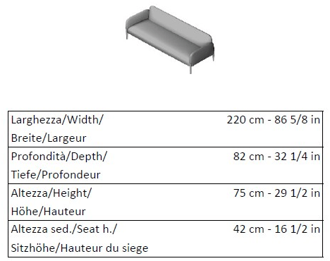 La Cividina 3-х местный диван контрактный Join sun-id-1504664 - Вид №6