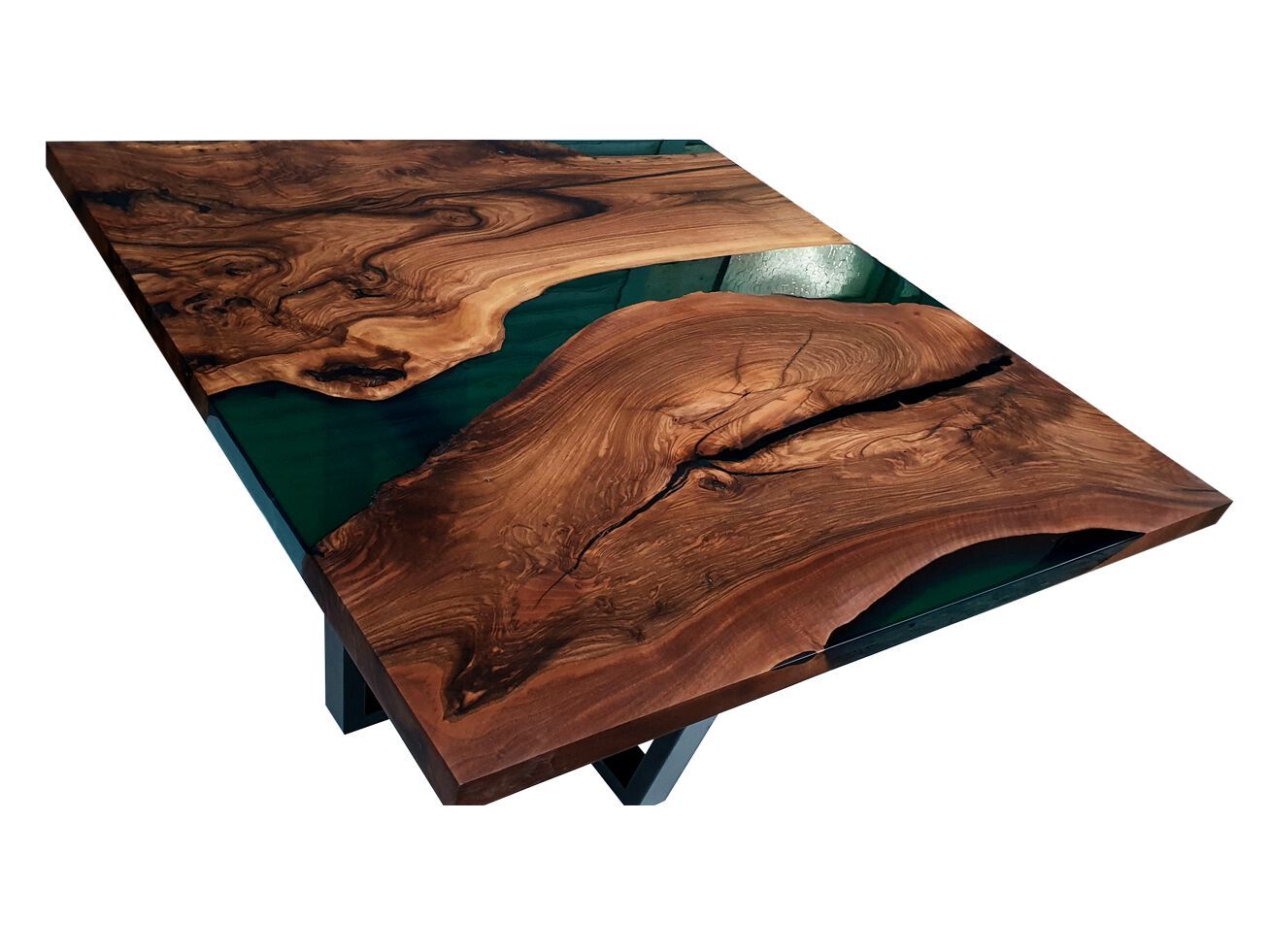 Квадратный стол из смолы и орехового дерева Legnor LEG2408733 / LEG2408742 ARCH-00079369 - Вид №4