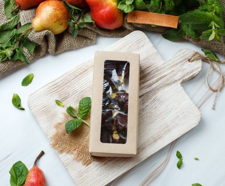 6327 Груша сушеная в горьком ремесленном шоколаде Вкусляндия  - Вид №4