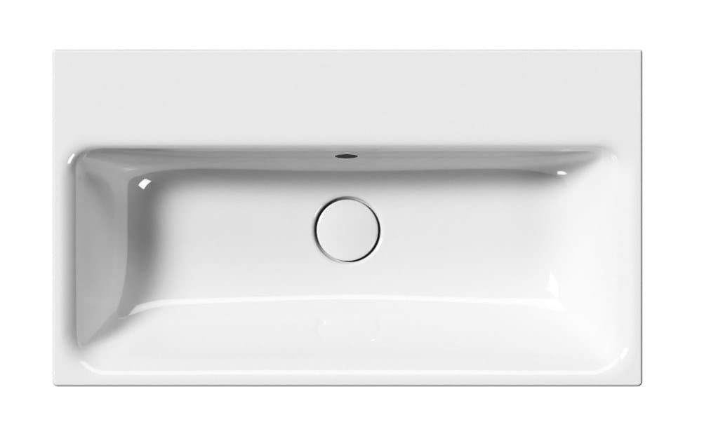 Керамическая прямоугольная подвесная раковина с держателем для полотенец GSI ceramica Nubes ARCH-00151425 - Вид №1