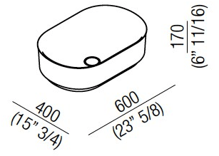 Agape Lavabo отдельно стоящий из cristalplant® Immersion sun-id-1471286 - Вид №3