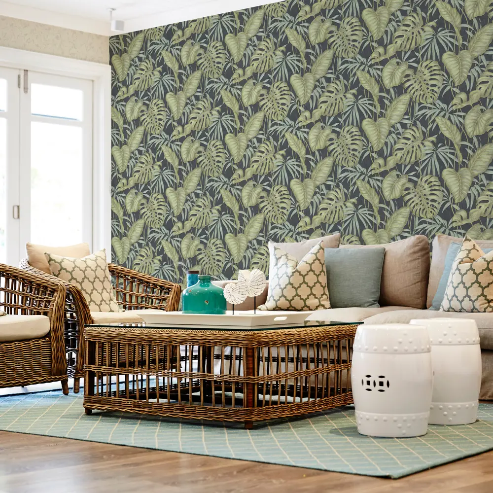 Обои флизелиновые Аспект Ру Амазония зелёные 1.06 м 70290-47 STLM-2017510 - Вид №3