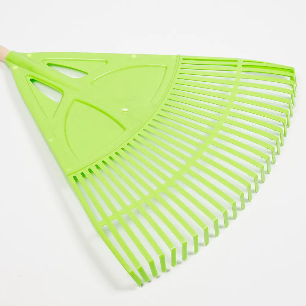 Грабли веерные BEGINIA 27 зубьев 177 см пластик с черенком STLM-2044236 - Вид №1