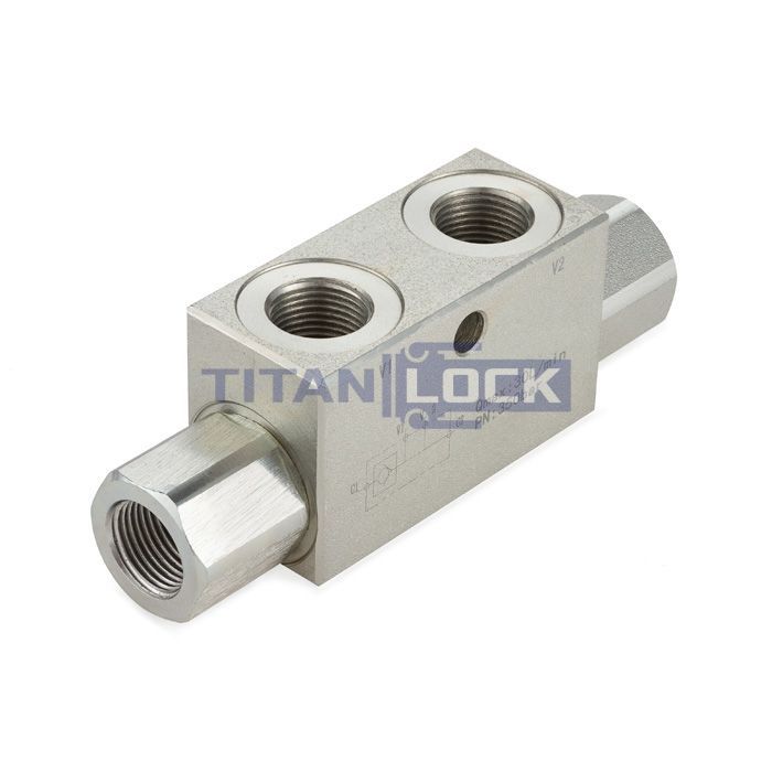 Гидрозамок односторонний, 1/2", BP/BP, сталь, TLSHL1/2FF TITAN LOCK 