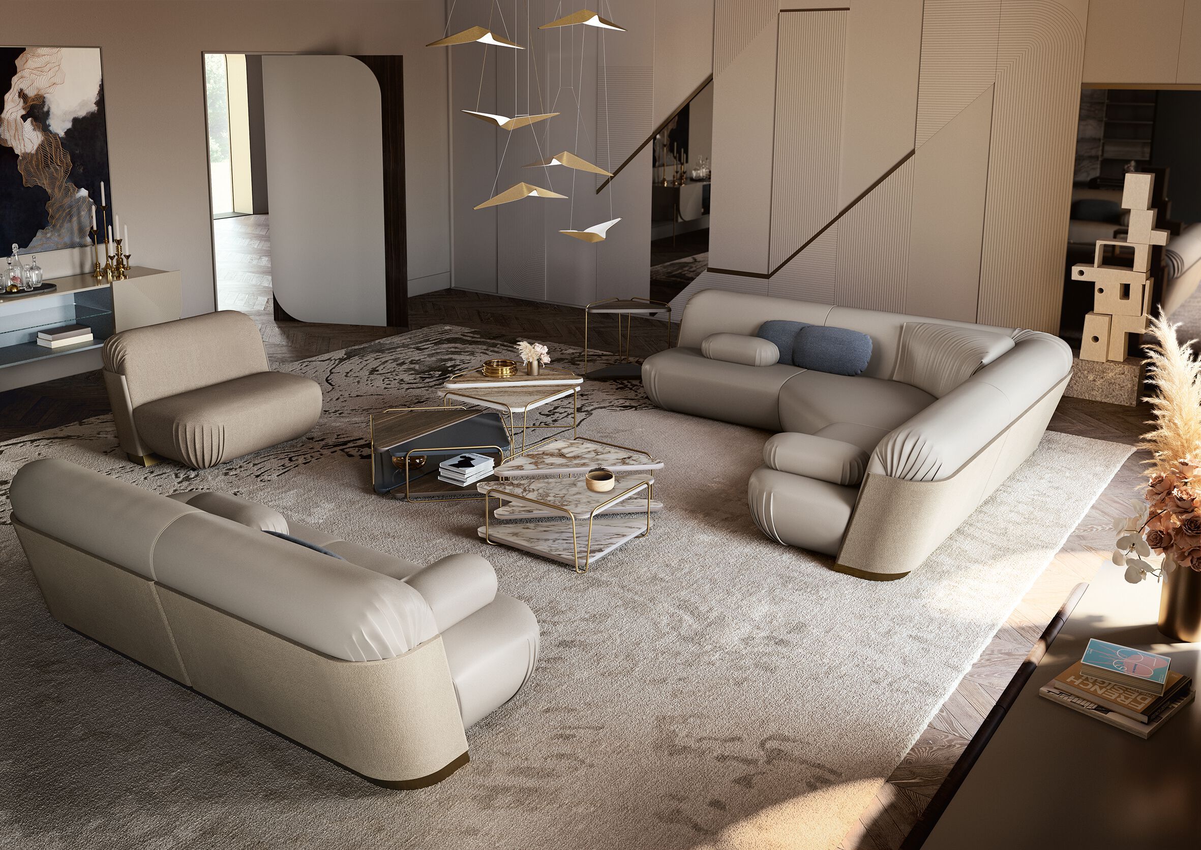 Треугольный низкий журнальный столик Bizzotto Italia Нара ARCH-00035498 - Вид №6