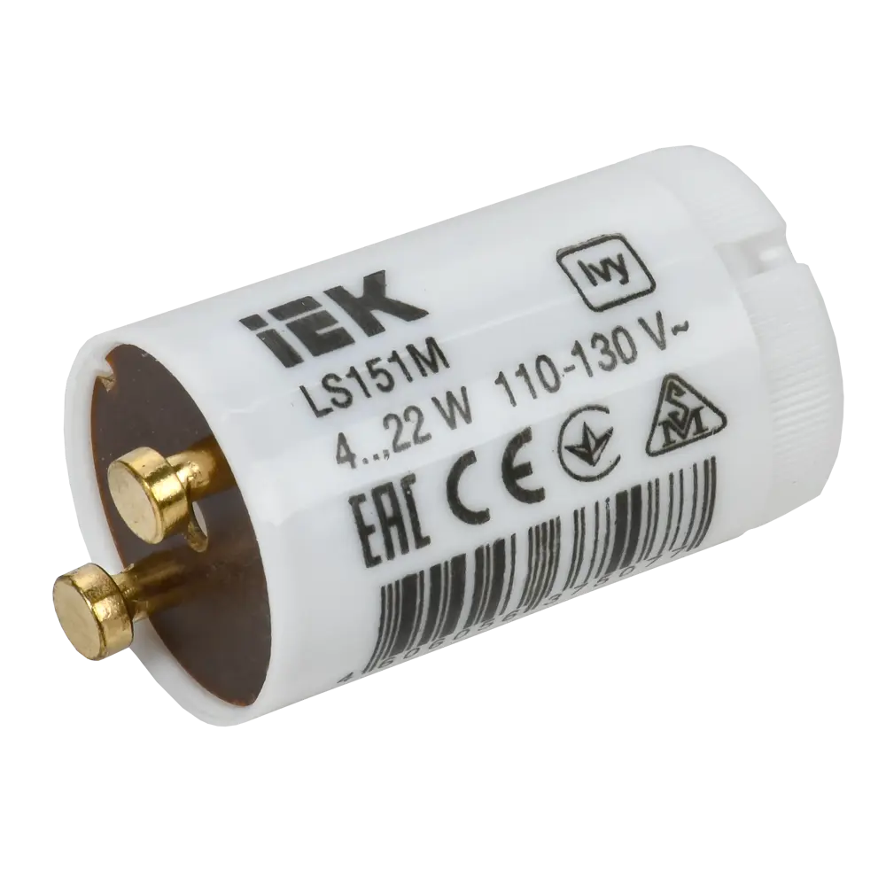 Стартер IEK LS151M 4-22 Вт 110-130 В пластик STLM-2141134