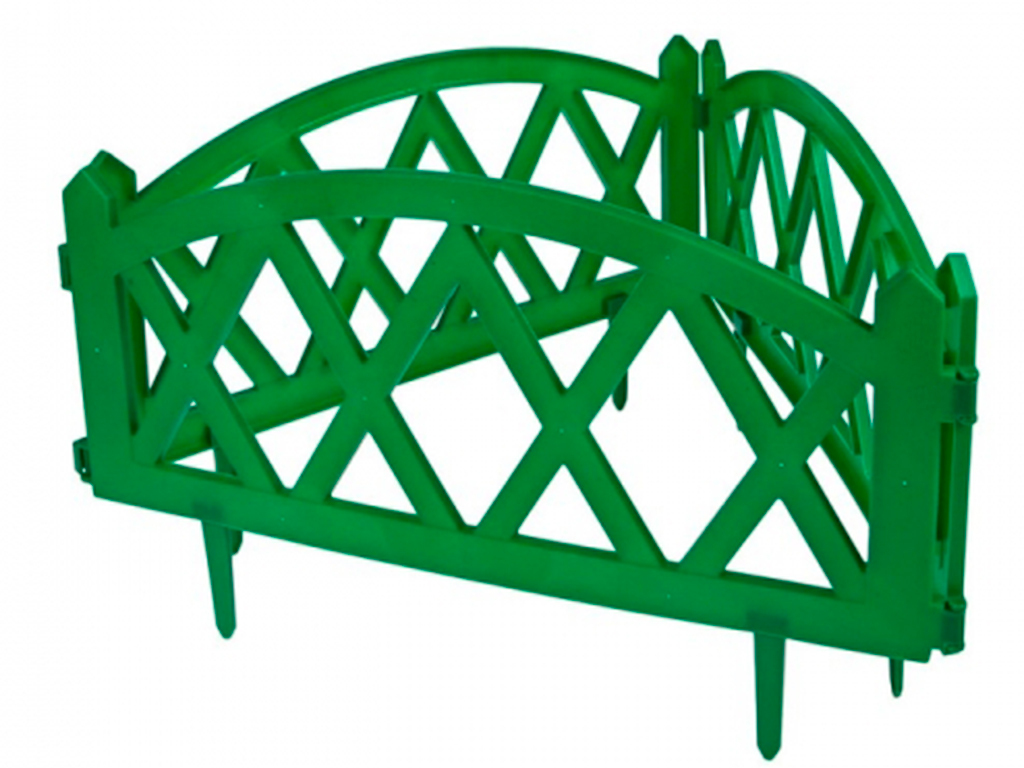 Забор декоративный "MODERN" №4, 5 шт, длина 3 метра, зелёный ГеоПластБорд GPBST-166 - Вид №1