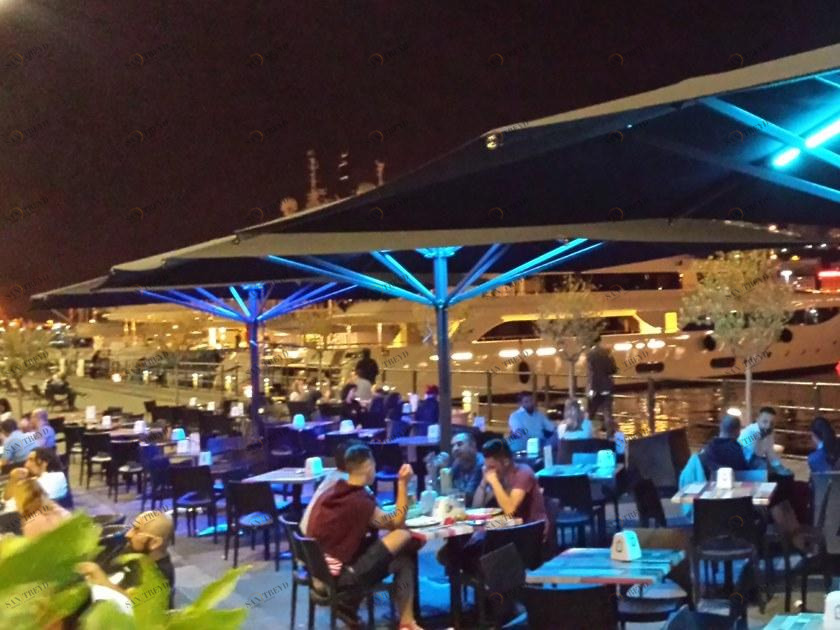 Scolaro Parasol Квадратный зонтик с подсветкой Capri sun-id-1424573