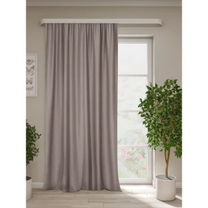 Штора на ленте димаут Ален 140x270 см цвет коричневый