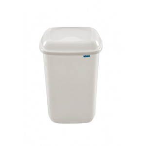 656-02 PLAFOR Белое ведро с плавающей крышкой 45 л. Натуральный