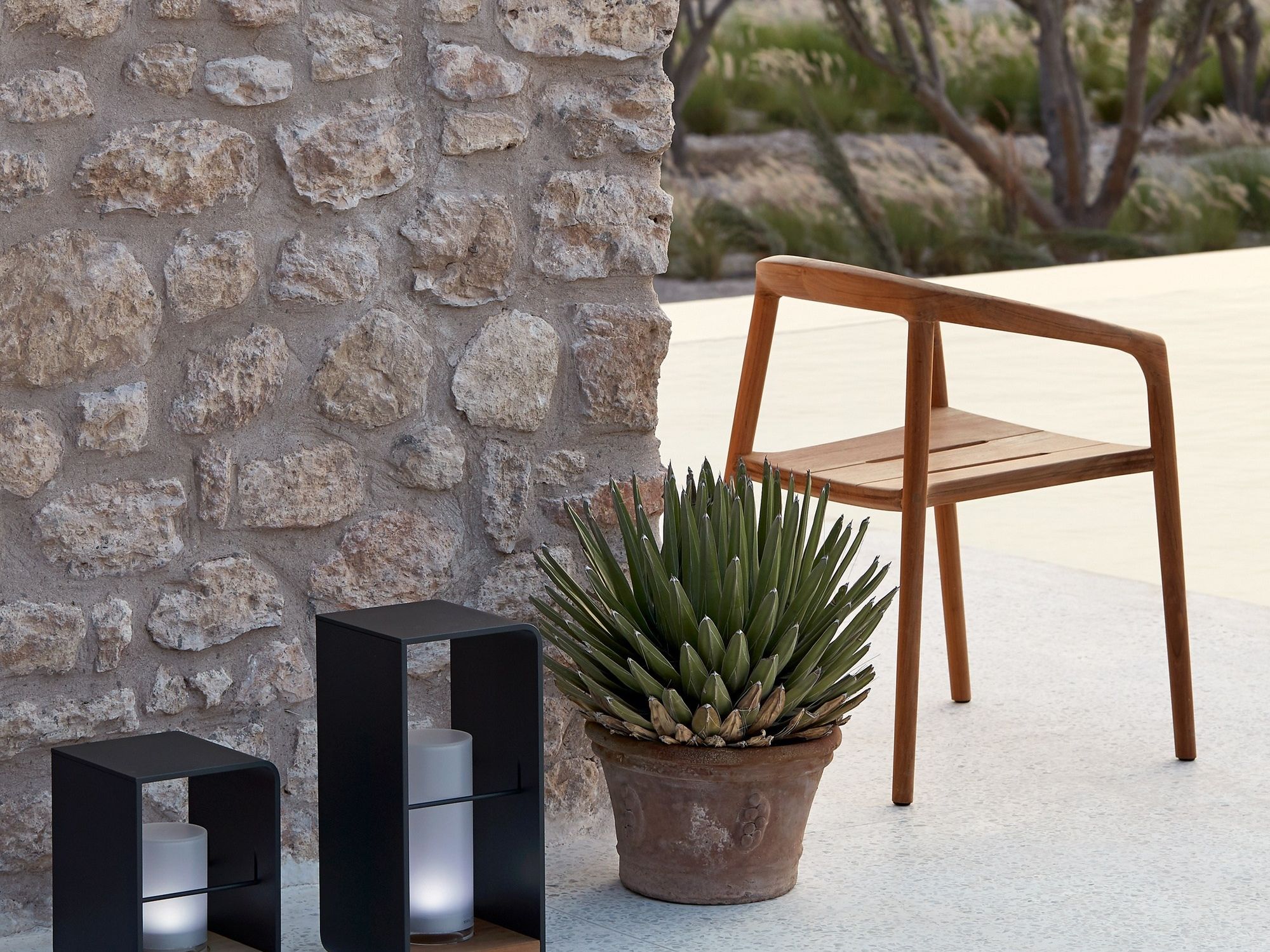 Штабелируемый стул из тикового дерева MANUTTI ARCH-00041379 - Вид №9