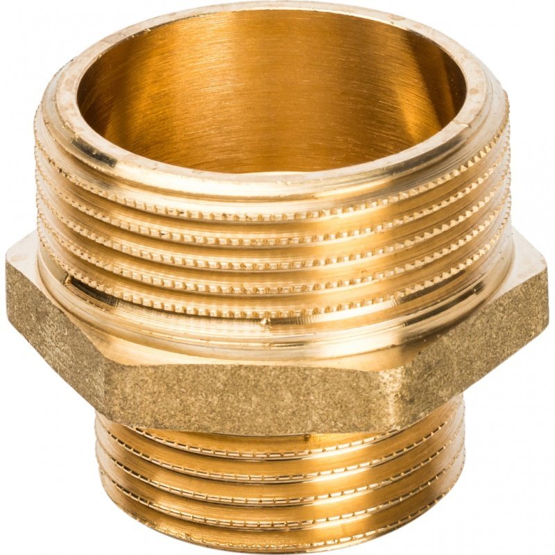 Ниппель переходной НН 1 1/4х3/4" латунь STOUT SFT0003011434 - Вид №2