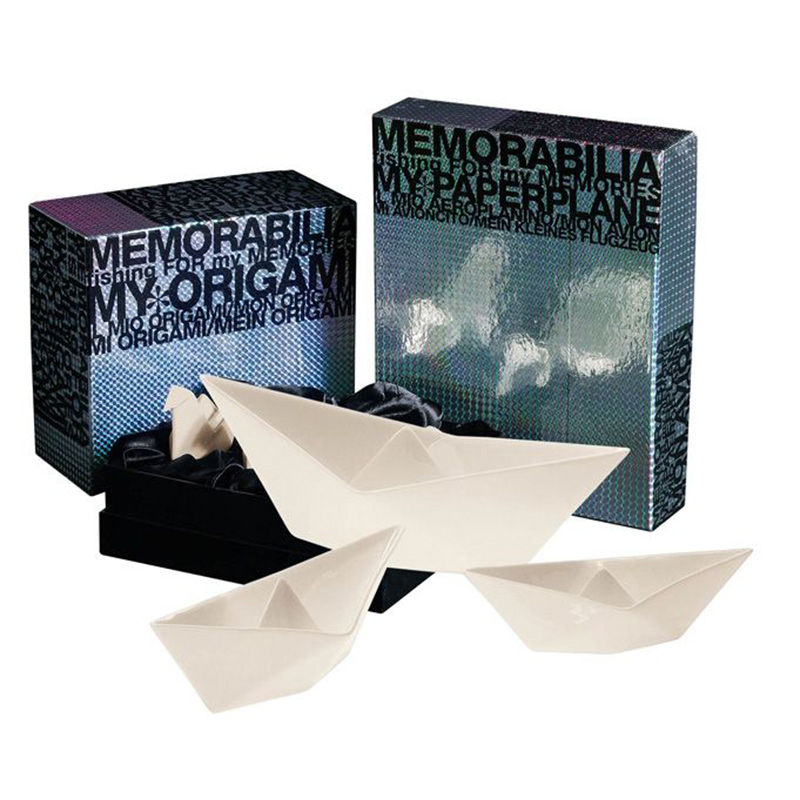 Набор фарфоровых лодок Memorabilia 3 шт Seletti 10441 - Вид №3