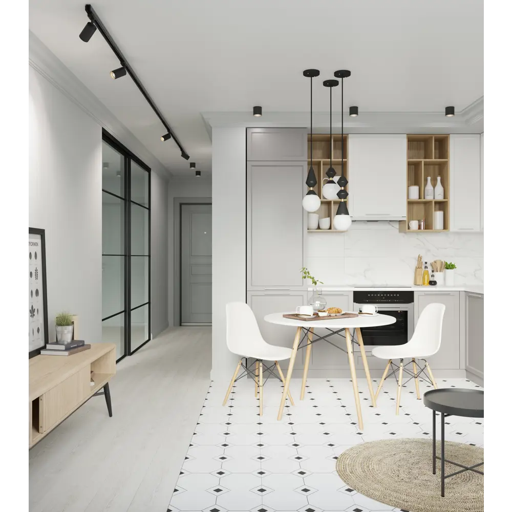 Глазурованный керамогранит Lb Ceramics Клинт Макси 30x30 см 0.9 м² матовый цвет белый STLM-2016609 - Вид №2