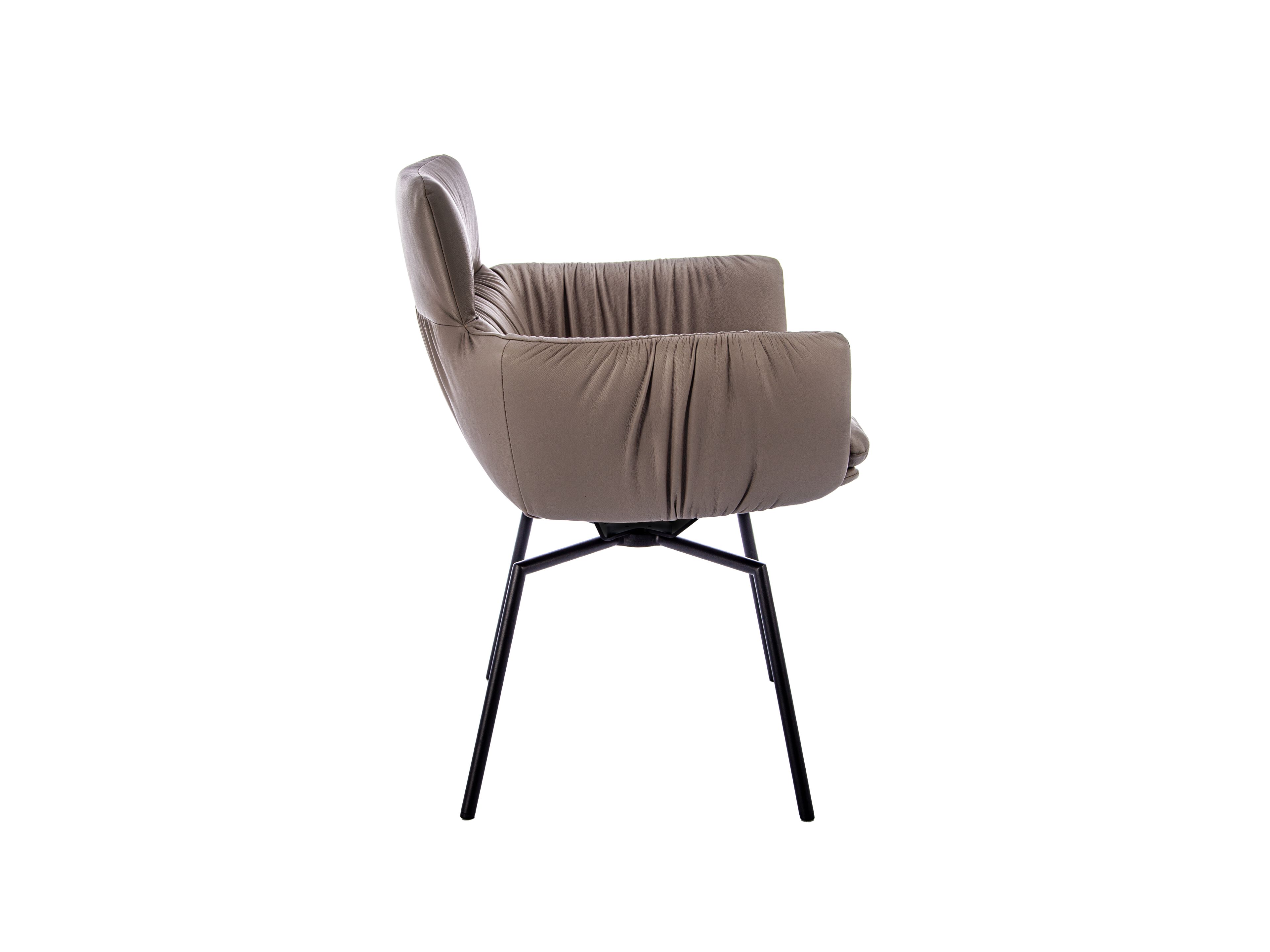 Мягкий стул с крестообразной рамой и подлокотниками KFF Faye Casual ARCH-00117081 - Вид №1