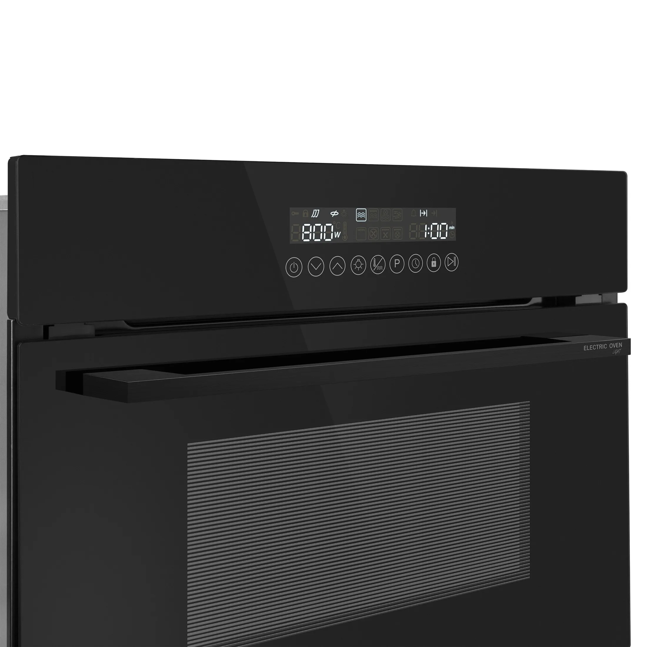 9168821 Электрический духовой шкаф Meferi MEO608BK MICROWAVE черный STDN-0152073 - Вид №9
