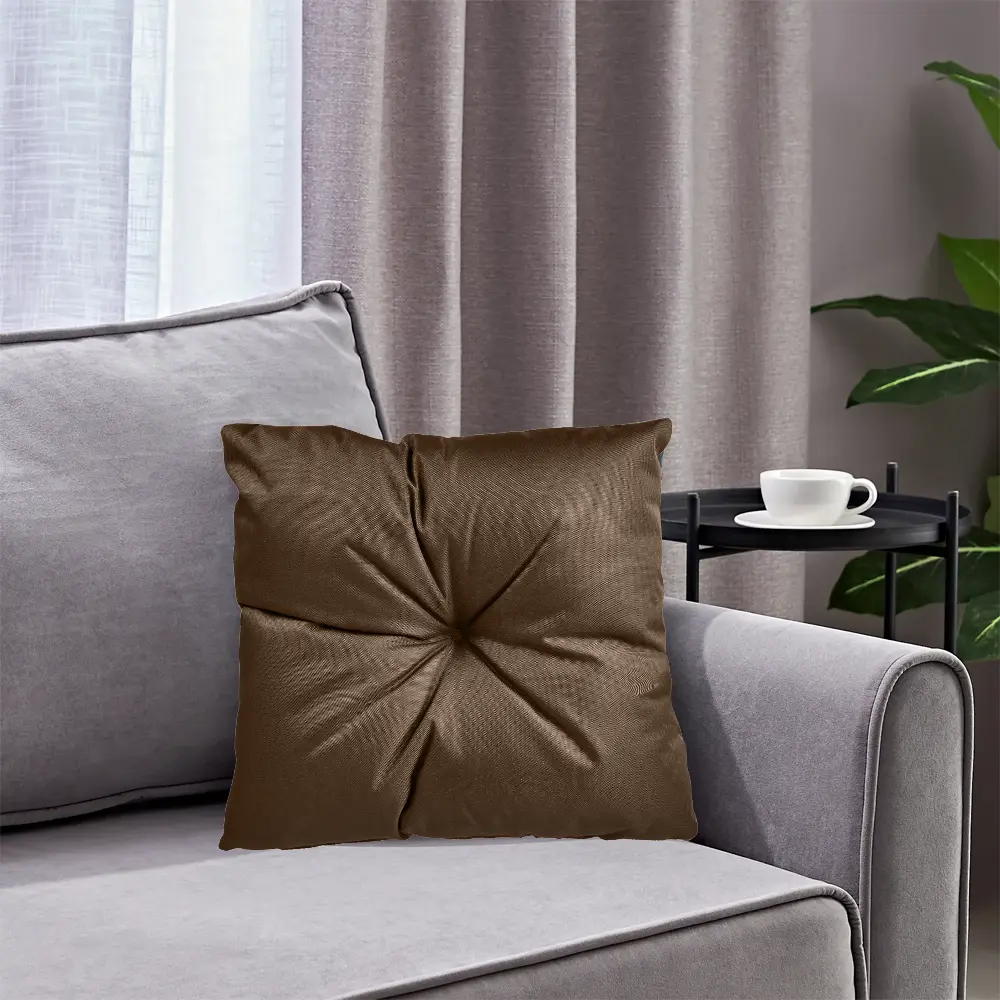 Декоративная подушка Seasons водоотталкивающая 45x45 см цвет коричневый 89426669 STLM-2179650  - Вид №3