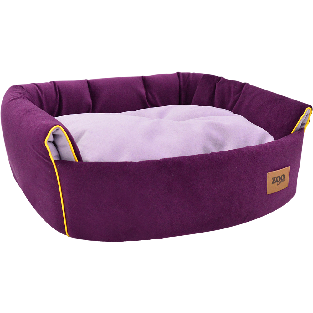 ПР0054471 Дом эстрада-трансформер для животных Ампир мебельная ткань №3 48х43х43см лиловый/баклажан ZOOEXPRESS  - Вид №1