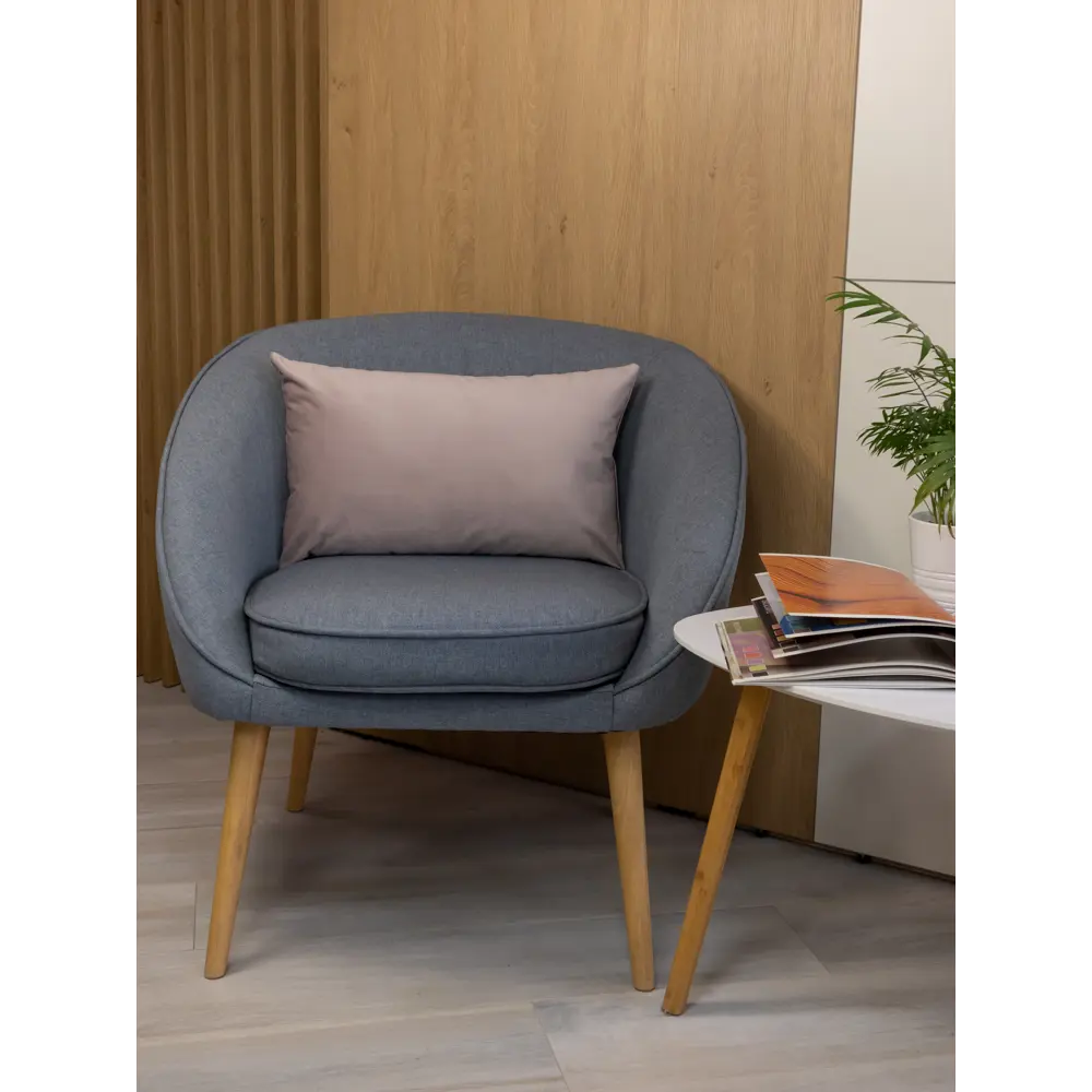 Подушка декоративная Linen Way 30x50 см цвет серо-розовый Fossil 4 STLM-2122947 - Вид №4