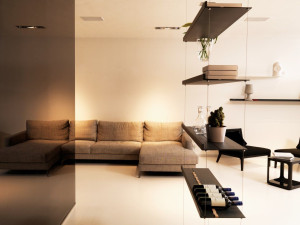 Алюминиевый книжный шкаф / перегородка