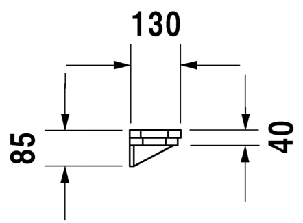 089245..00 1930 Series Полочка Белый Alpin Duravit - Вид №2