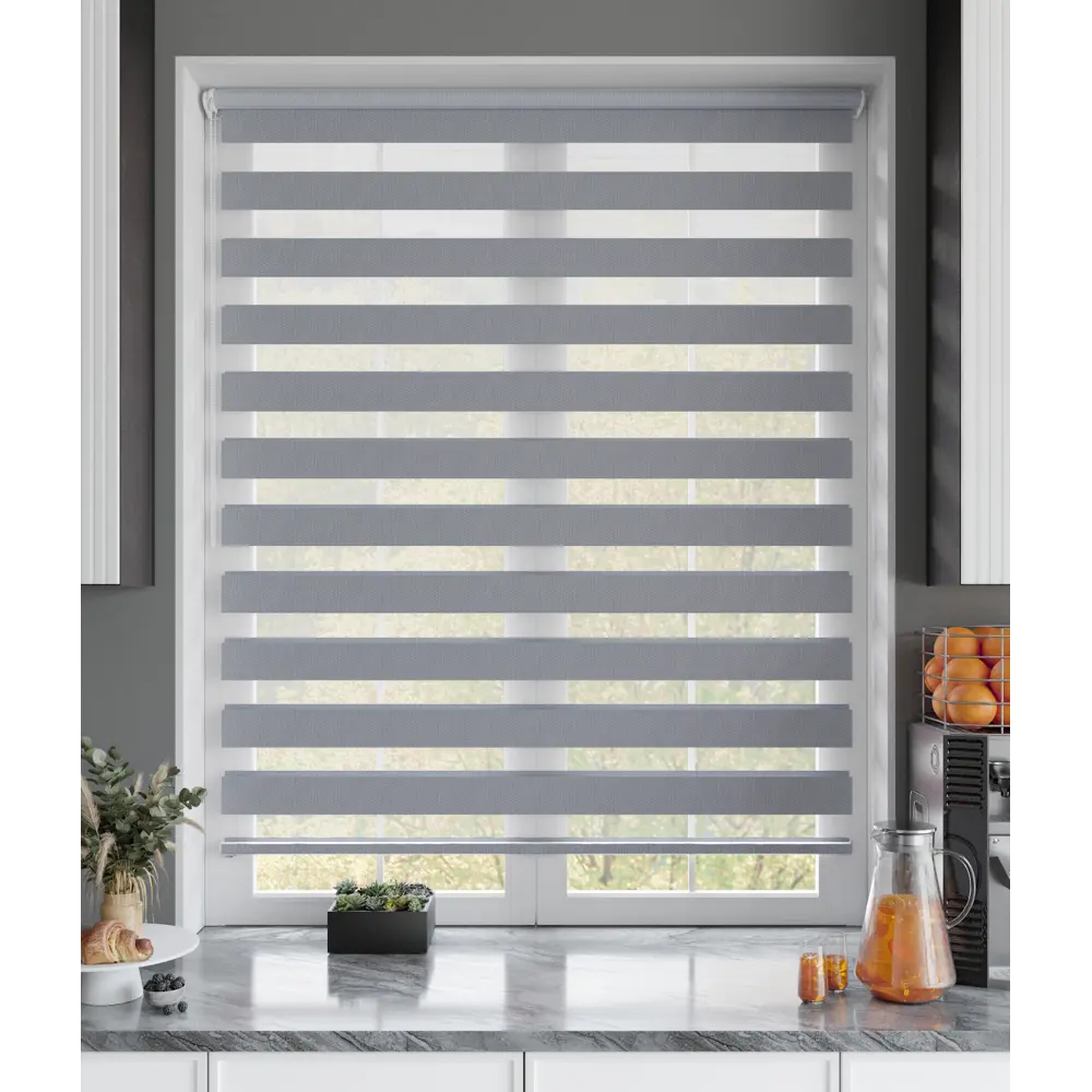 Рулонная штора день-ночь MIAMOZA Сиберия 70×160 см серая 89411442 STLM-1570105 - Вид №8