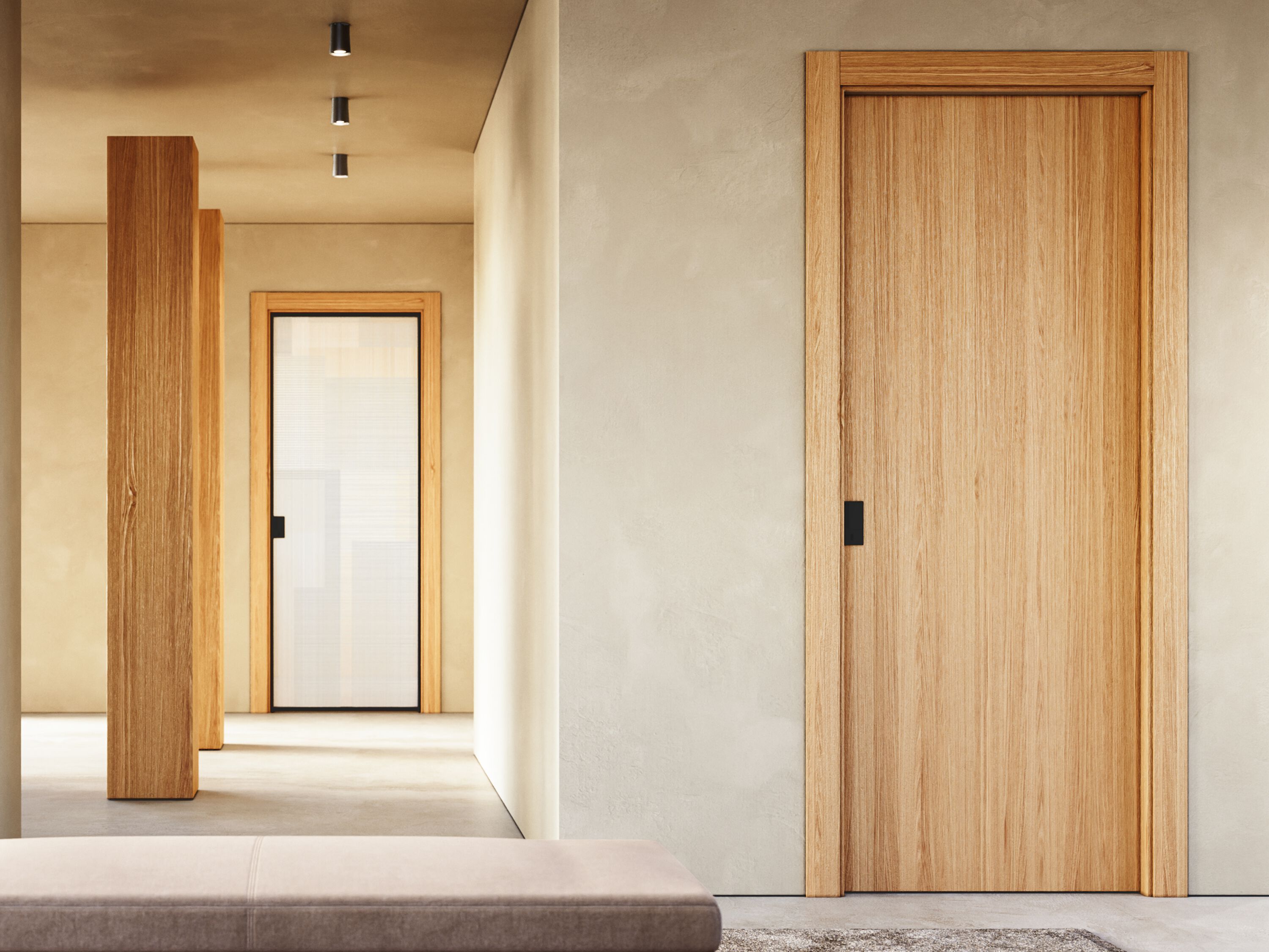 Ламинированная распашная дверь FERREROLEGNO реплика ARCH-00096884