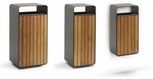 Metalco Урна деревянная с пепельницей