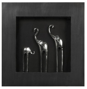 15067C Панно "Три слона (черная рама)" LAB.Space