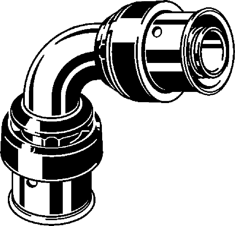 729 851 Модель 6716 Трубопроводные системы  Viega Smartpress  Oтводы Santreyd  - Вид №1