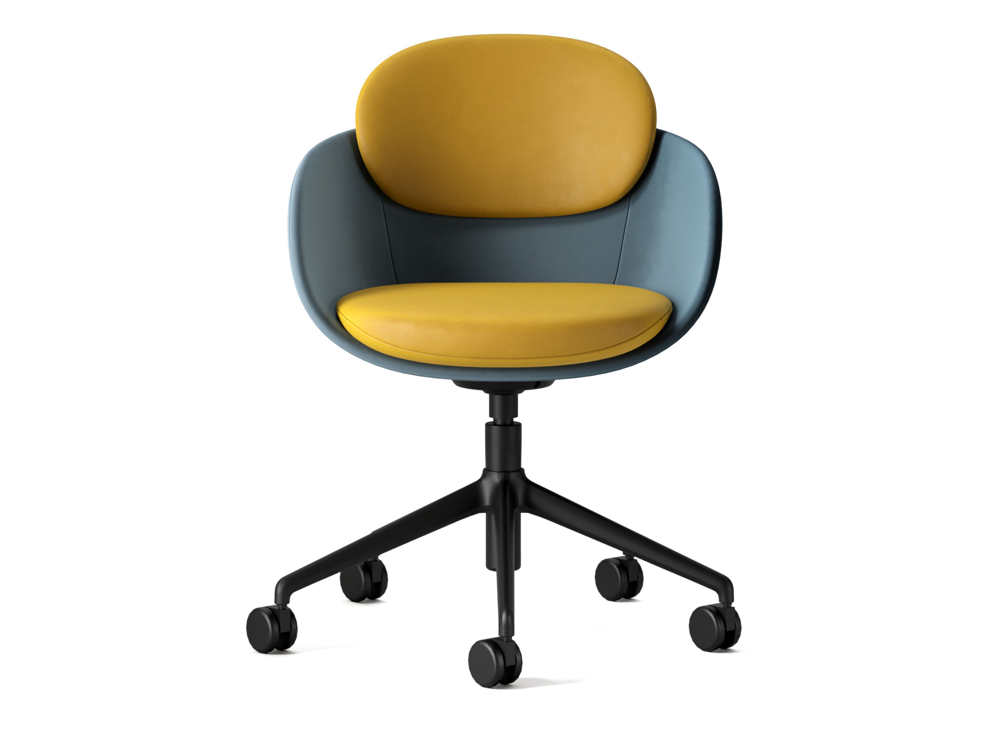 5-спицевое кожаное кресло с колесами и подлокотниками Innova Imbottiti Olie ARCH-00113867