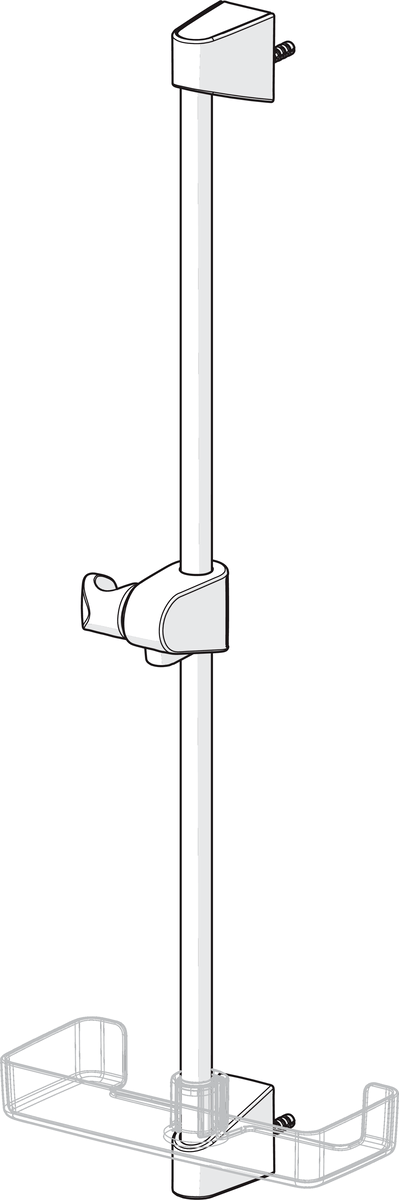 Oras 253150-11 Душевая штанга 253150-11 Apollo Белый  - Вид №2