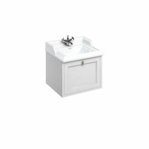 Тумба с раковиной, с выдвижным ящиком, цвет белый [FW1W + B15 1TH] Classic Burlington FW1W, B15 1TH 670 x 580 x 510