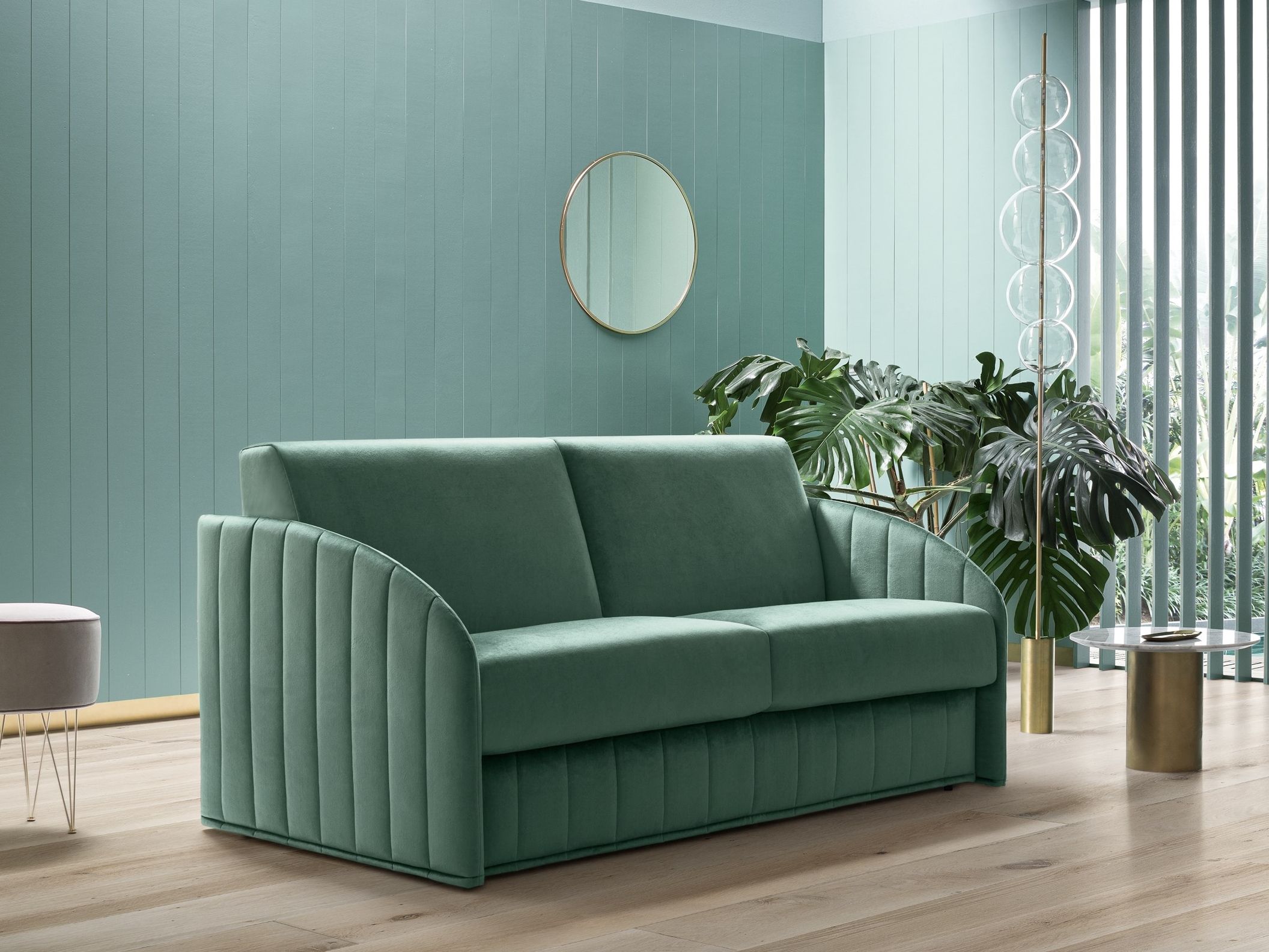 Двуспальный диван-кровать из ткани Felis Day &amp ARCH-00119211 - Вид №1