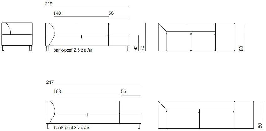 Montis Мягкий диван из ткани Fox sun-id-1441784 - Вид №6